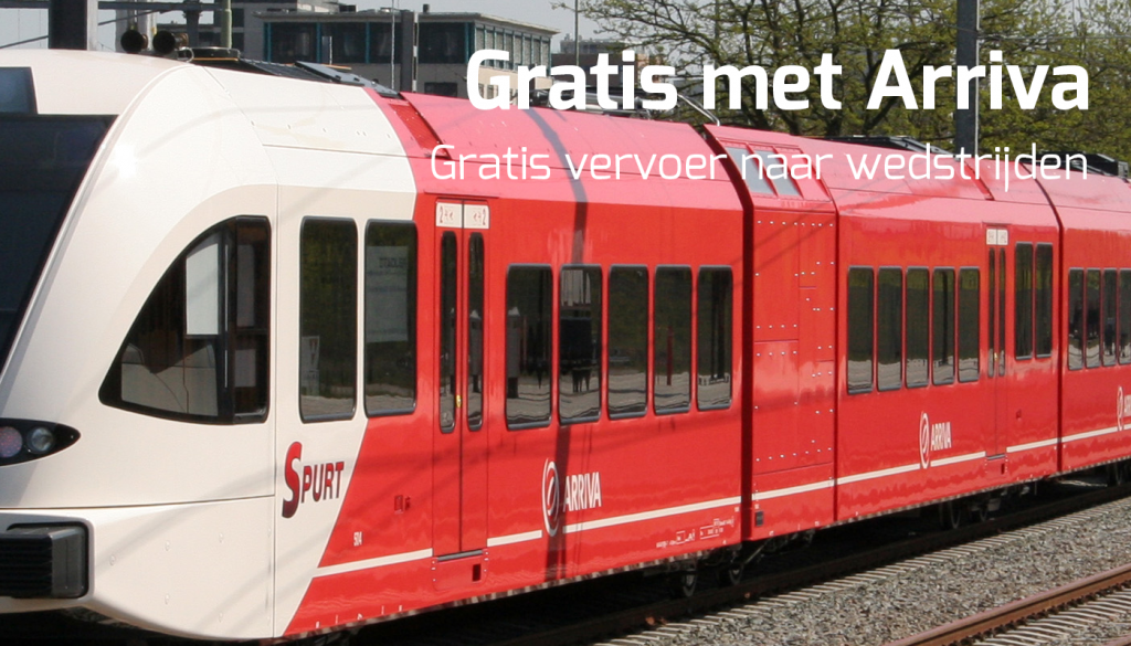 Gratis met Arriva naar thuiswedstrijden