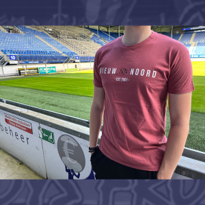 Steenrood shirt met retro NN logo