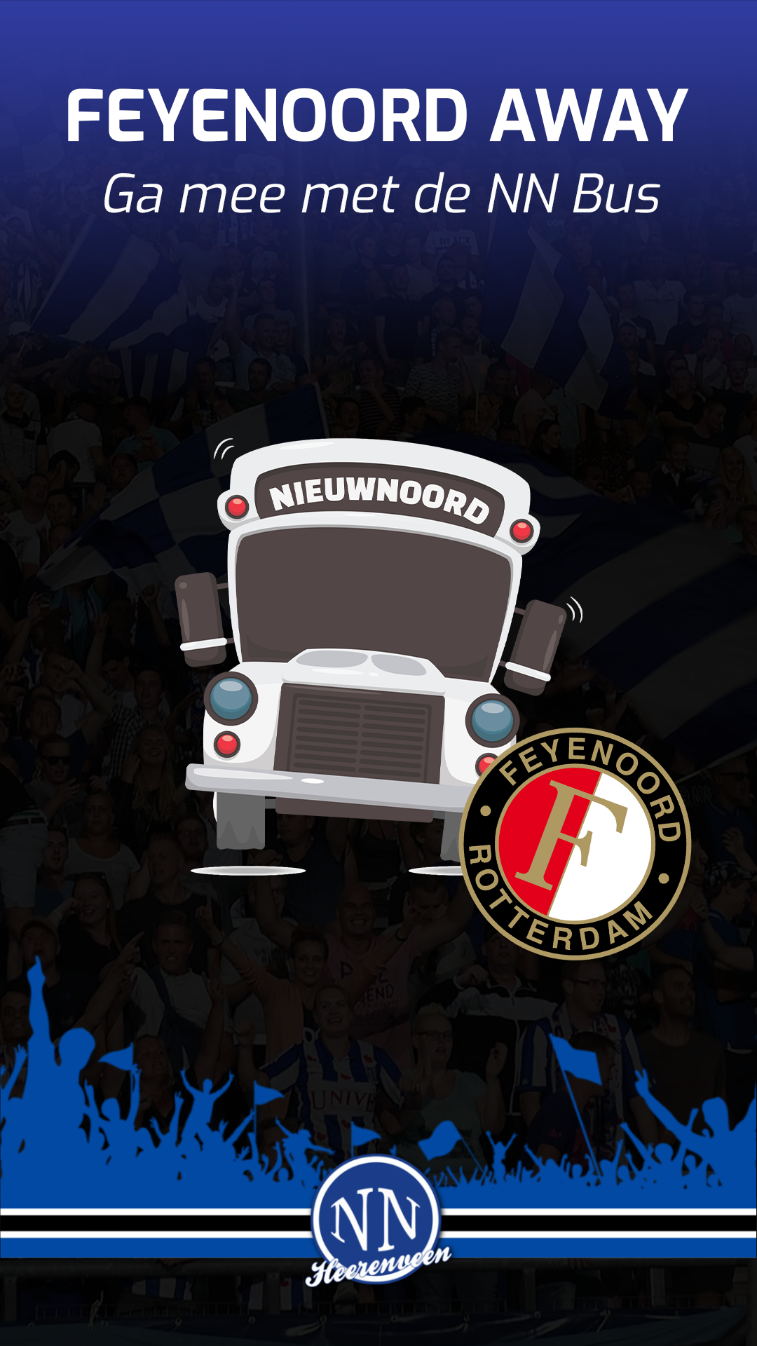 Nieuw Noord bus naar Feyenoord (KNVB-Beker)